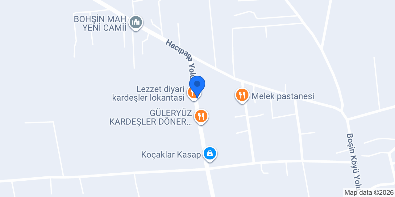 Çiğköfteci ömer usta bohşin konumu