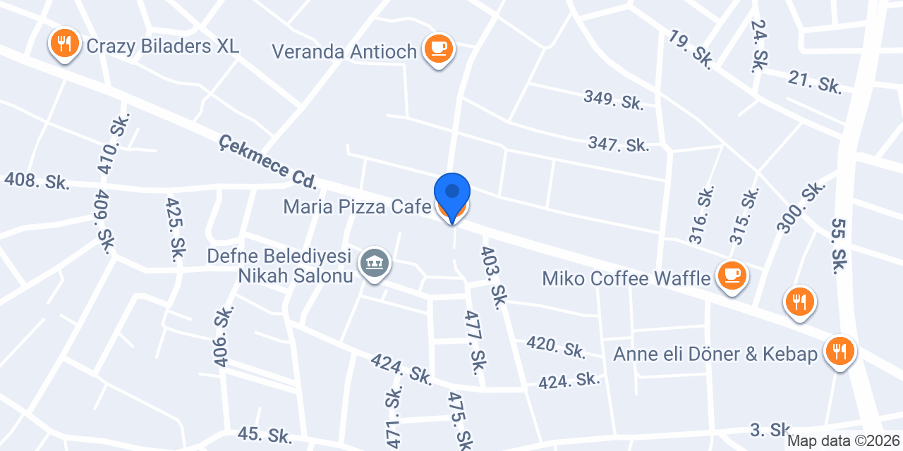 Maria Pizza Cafe konumu