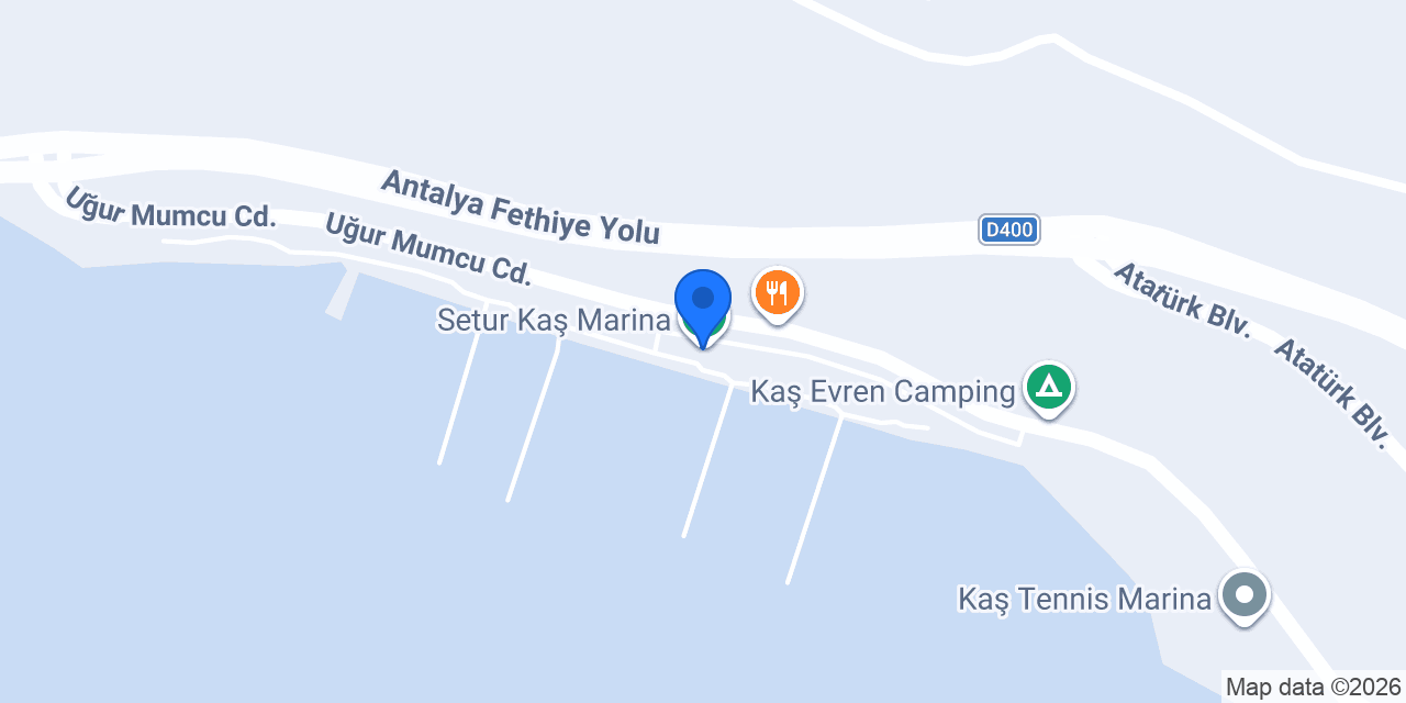 Setur Kaş Marina konumu