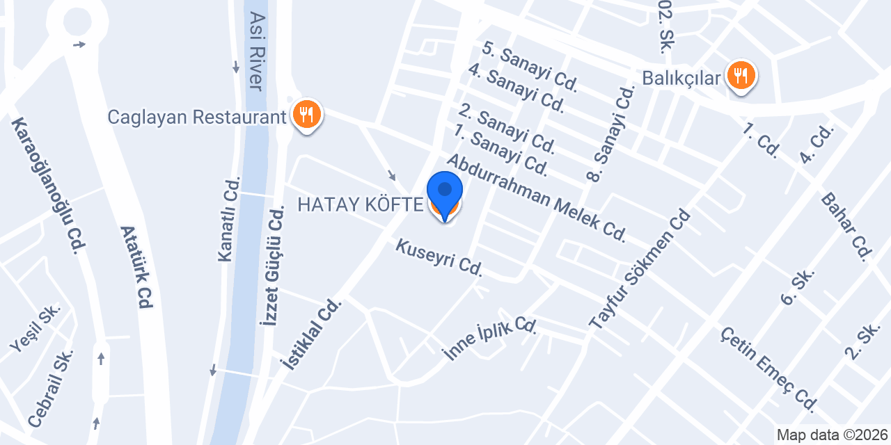 HATAY KÖFTE konumu