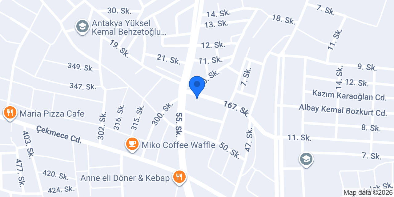 Üçüzler Unlu Mamülleri konumu
