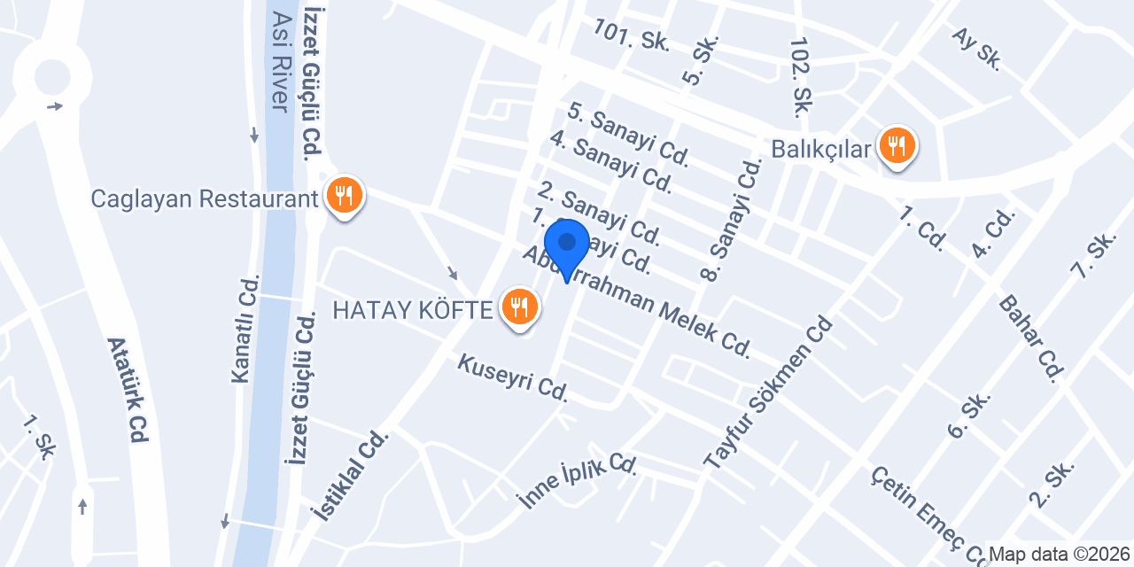 Hatay Güven Turizm konumu