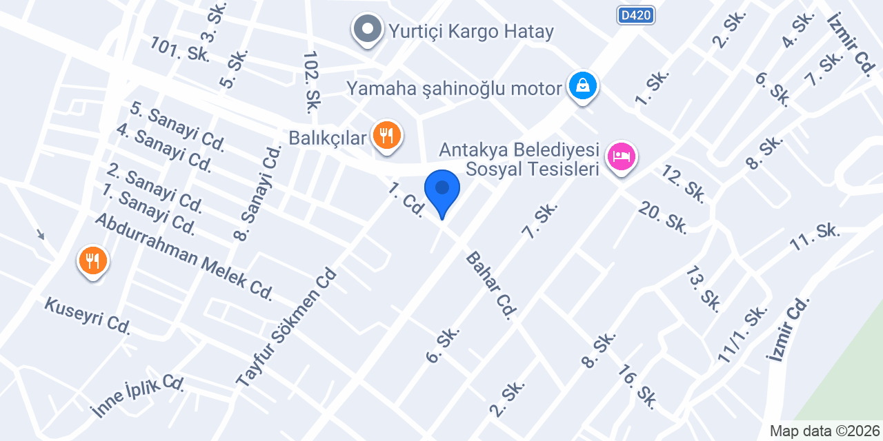 Dinç Otomotiv konumu