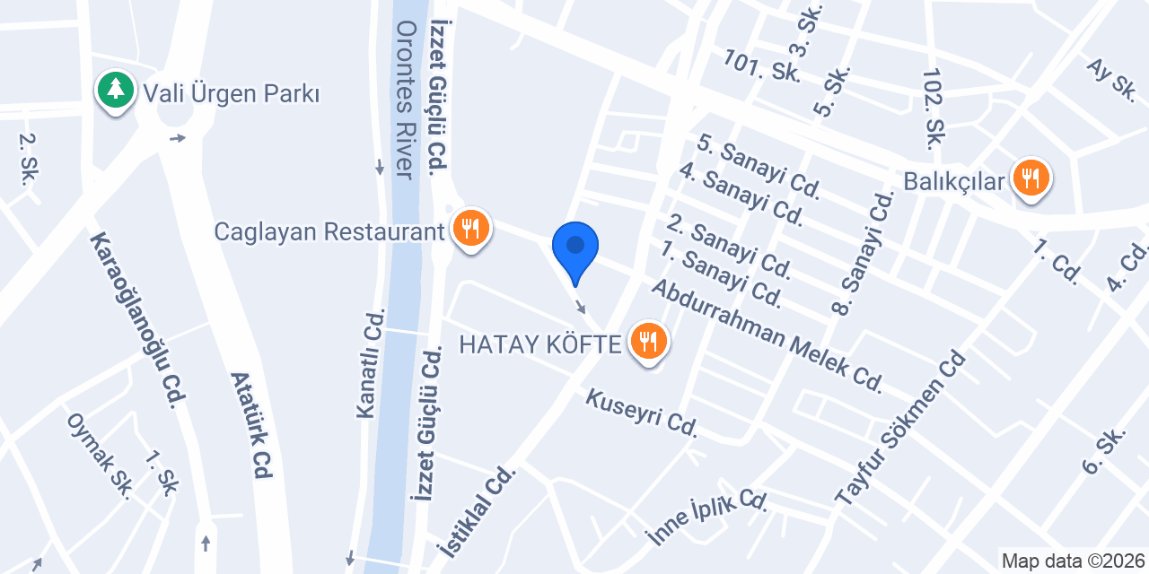 Gariban Kebap Antakya konumu