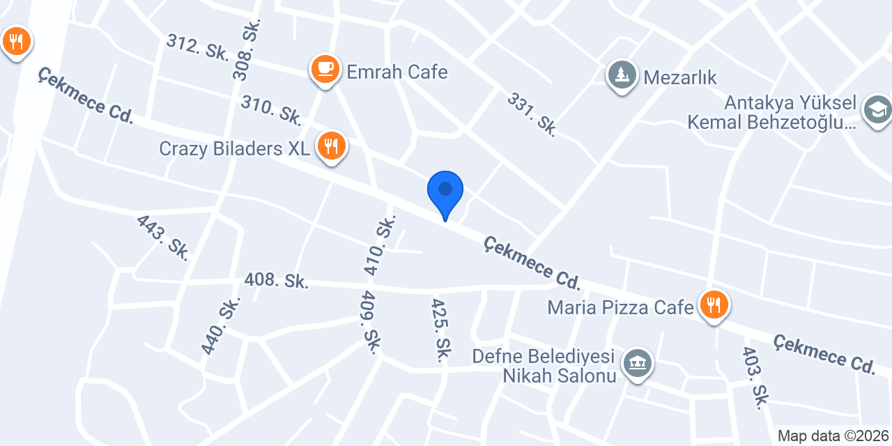 Defne Antakya Cemal Çiçekçilik konumu