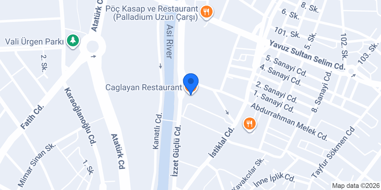 Caglayan Restaurant konumu