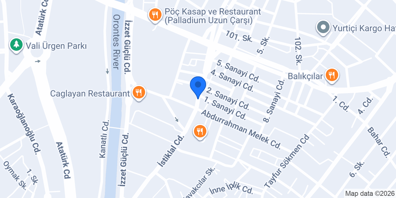 BAYIRLI MEKANİK TESİSAT ANTAKYA konumu