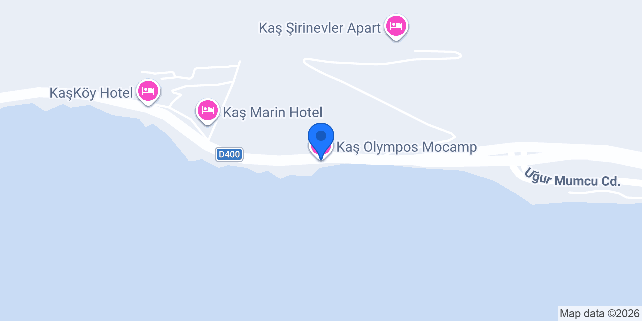 Kaş Olympos Mocamp konumu