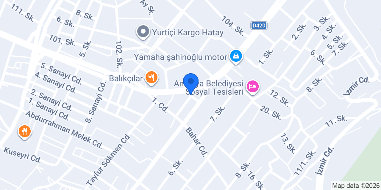 Öz Üçler Otomotiv konumu
