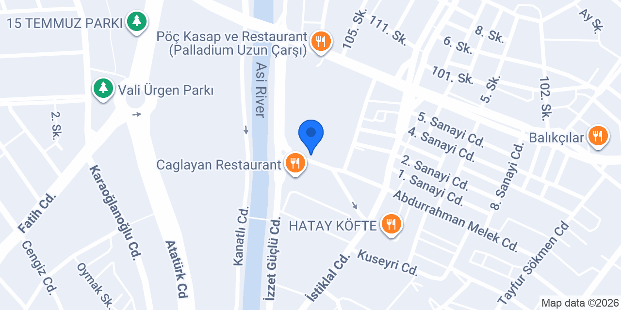 Dalgaç Künefe Uzun Çarşı Şubesi konumu