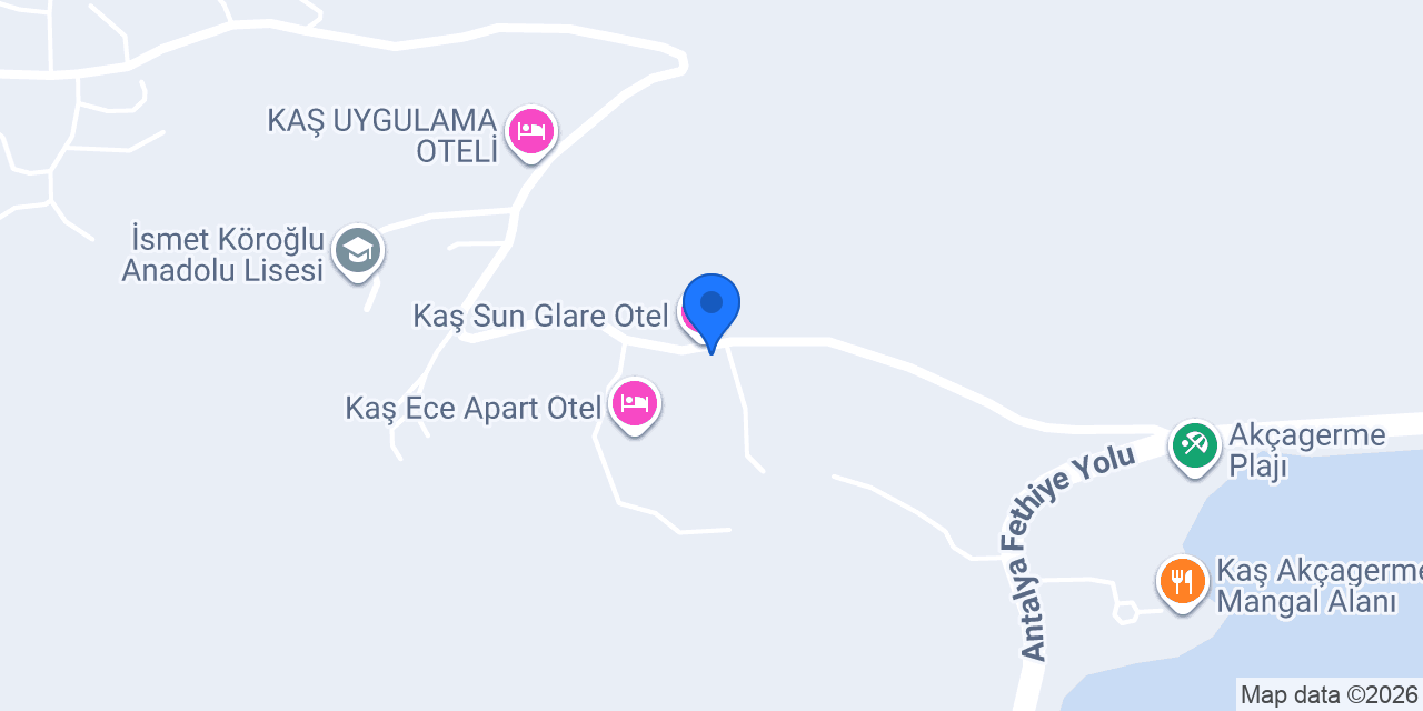 Alina Otel Kaş konumu