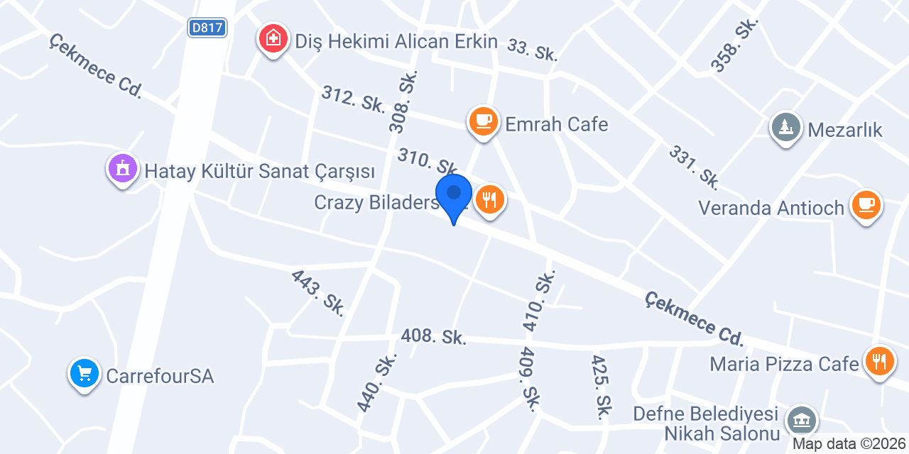 Akçin Veteriner Kliniği konumu