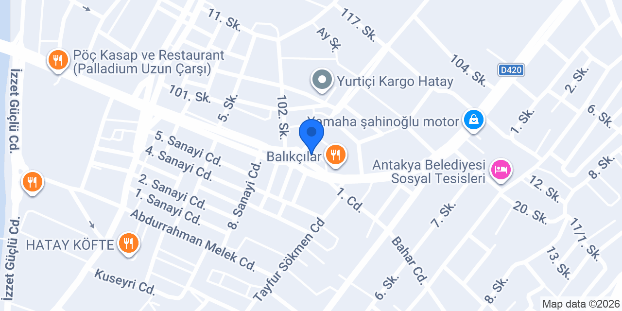 Güler Seramik Ng Kütahya Antakya konumu