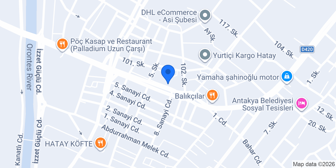 Uçar döner harbiye kebabı konumu