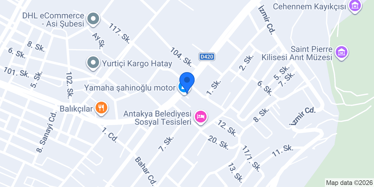 Hatay Oto Market konumu