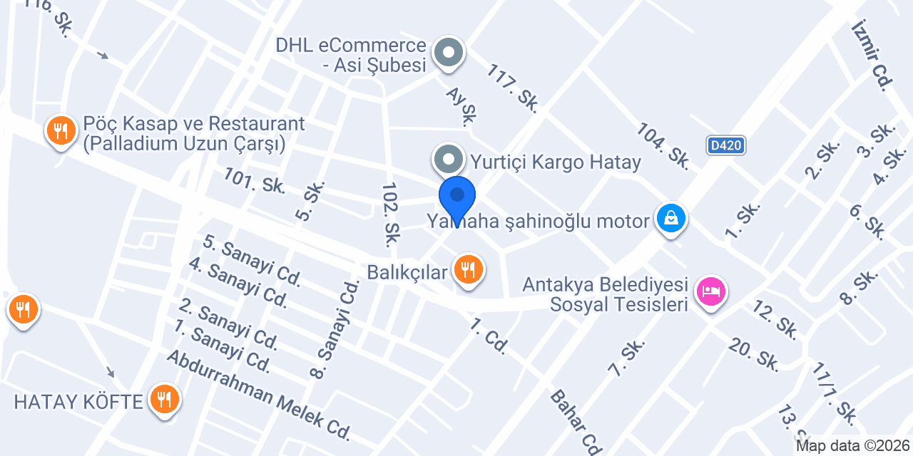 Atmaca Oto Lastik konumu