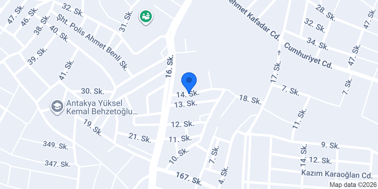 Antakya TESİSAT MEHMET USTA konumu