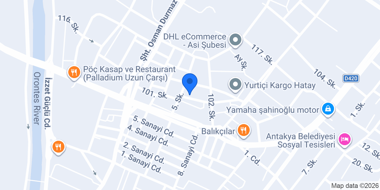 HATAY DEFNE OTOMOTİV konumu