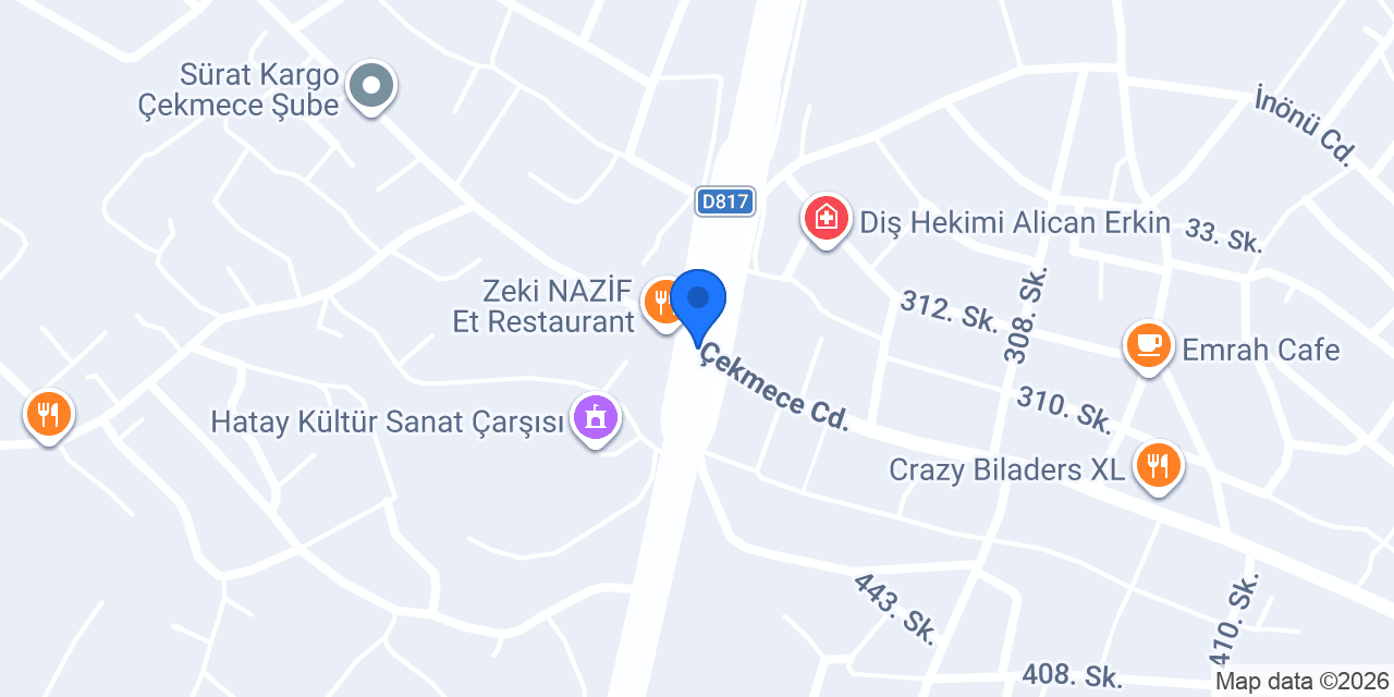 HATAY SERENAT ORGANİZASYON konumu