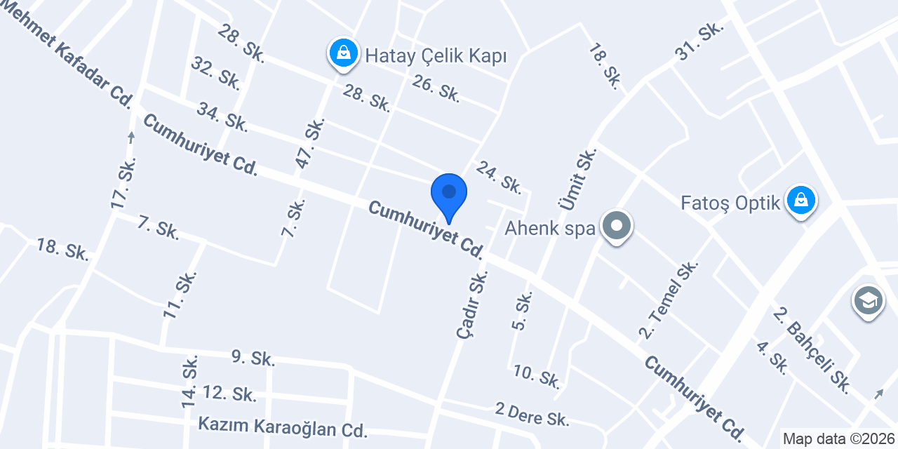 Hatay Diyaliz konumu