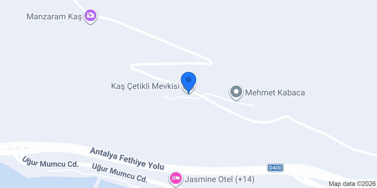 Kaş Çetikli Mevkisi konumu