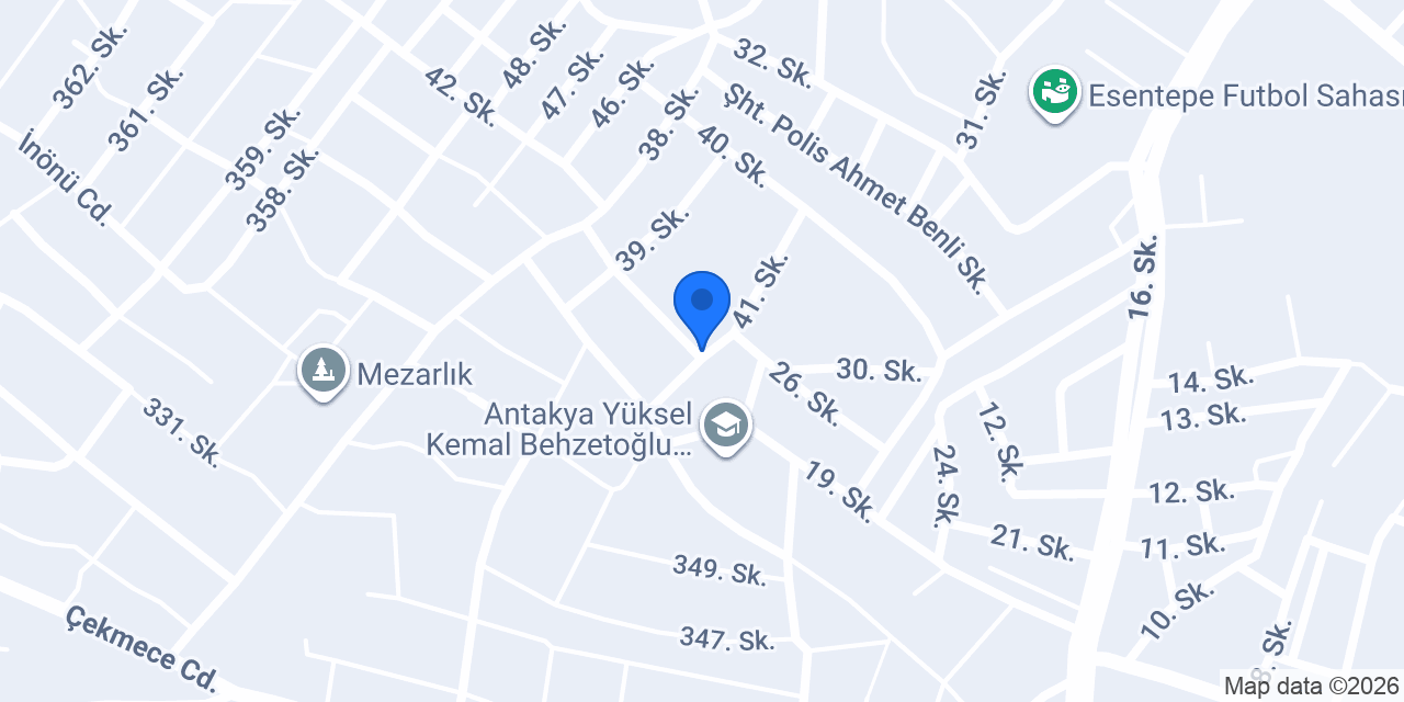 Antakya Cemil Meriç Anaokulu konumu