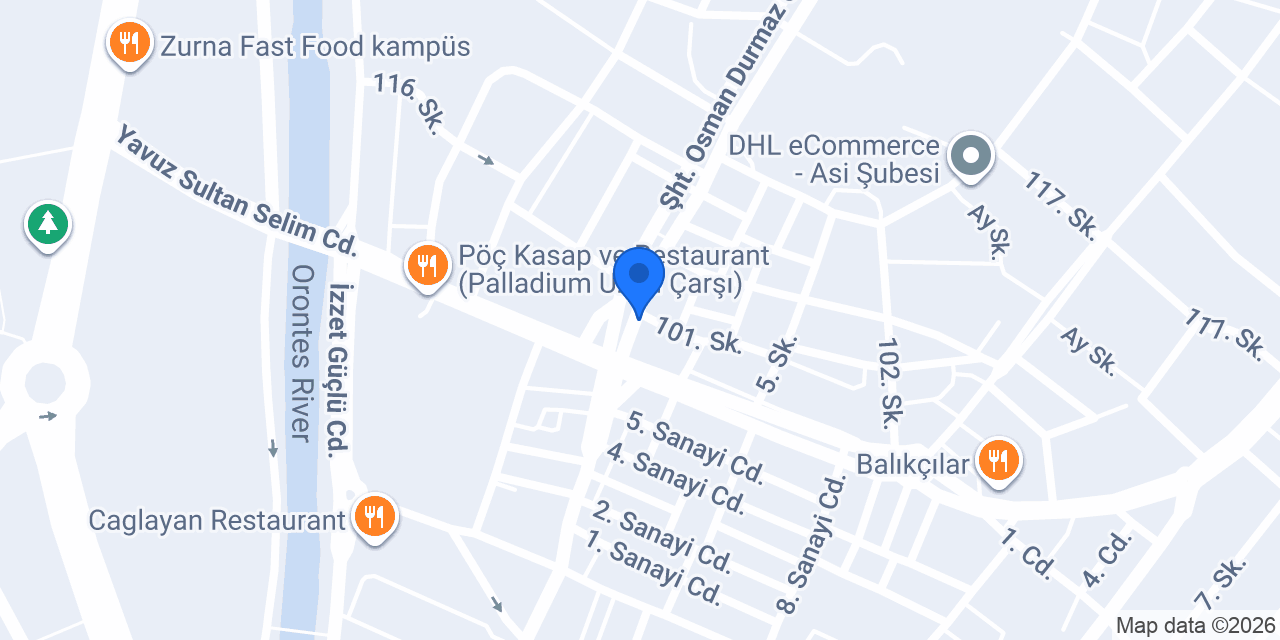 Özaslan Oto Lastik konumu
