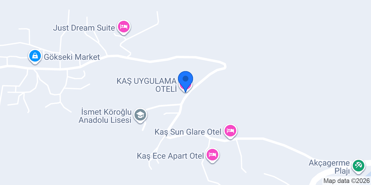KAŞ UYGULAMA OTELİ konumu