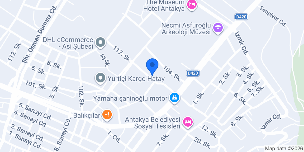 HATAY ÇELİK LTD.ŞTI. konumu