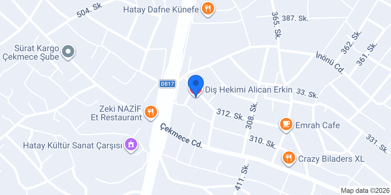 Diş Hekimi Alican Erkin konumu