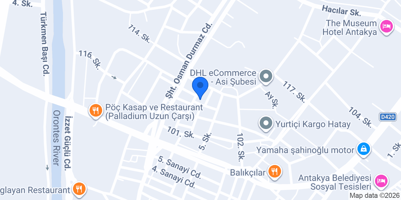 Hatayda Araba Kiralama konumu