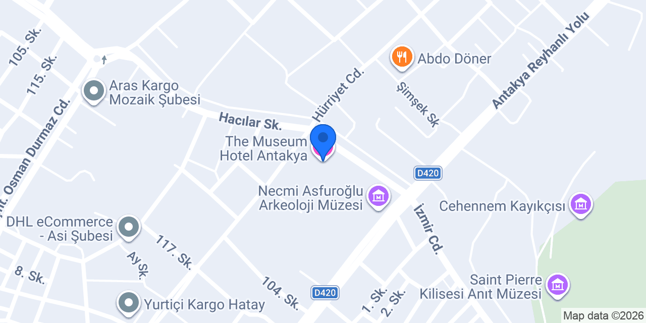 The Museum Hotel Antakya konumu