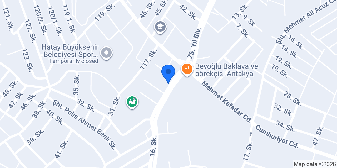 HATAY KENT AKADEMİ konumu