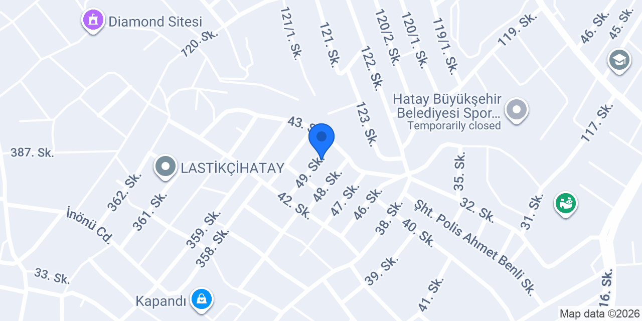 Emre Temizlik - Antakya /HATAY konumu