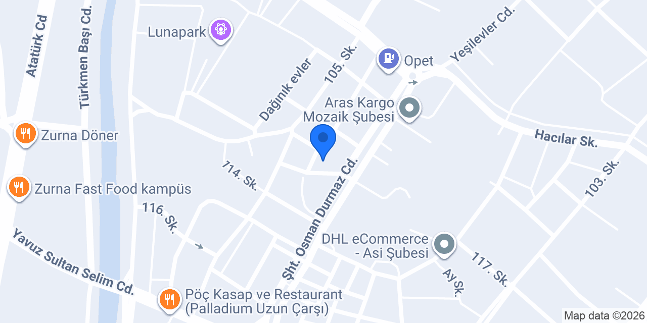 Hatay Defne Doğuş Nakliyat konumu