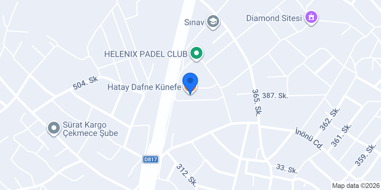 Hatay Dafne Künefe konumu