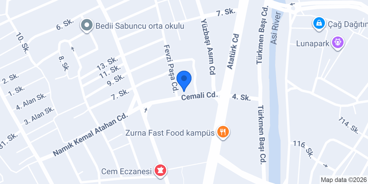 14 NOLU AİLE SAĞLIĞI MERKEZİ konumu