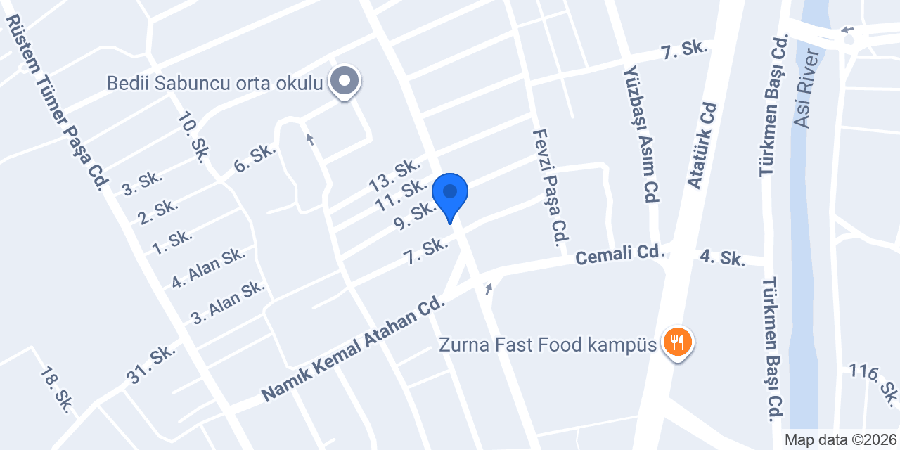 BiLGE Su Tesisat konumu