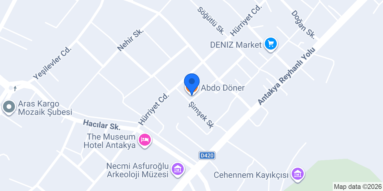 Abdo Döner konumu