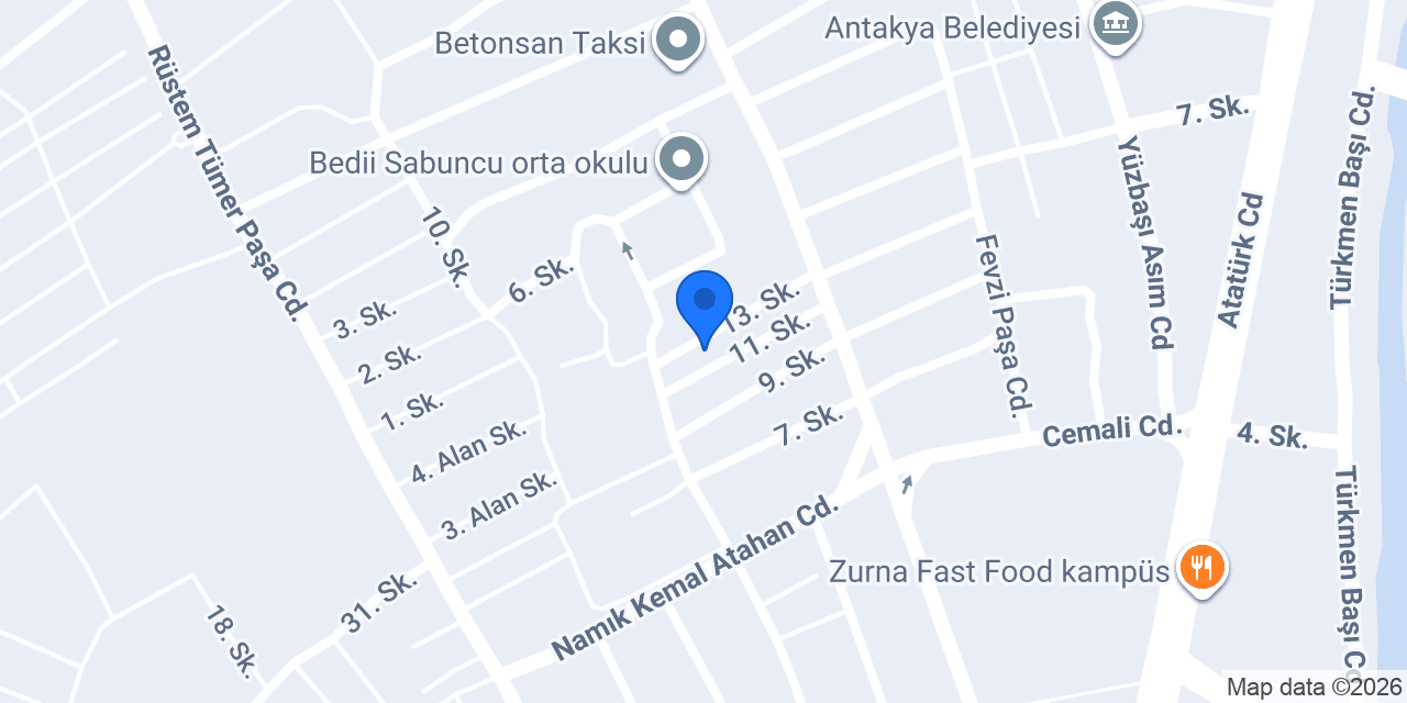 Hatay Çare Temizlik Şirketi konumu