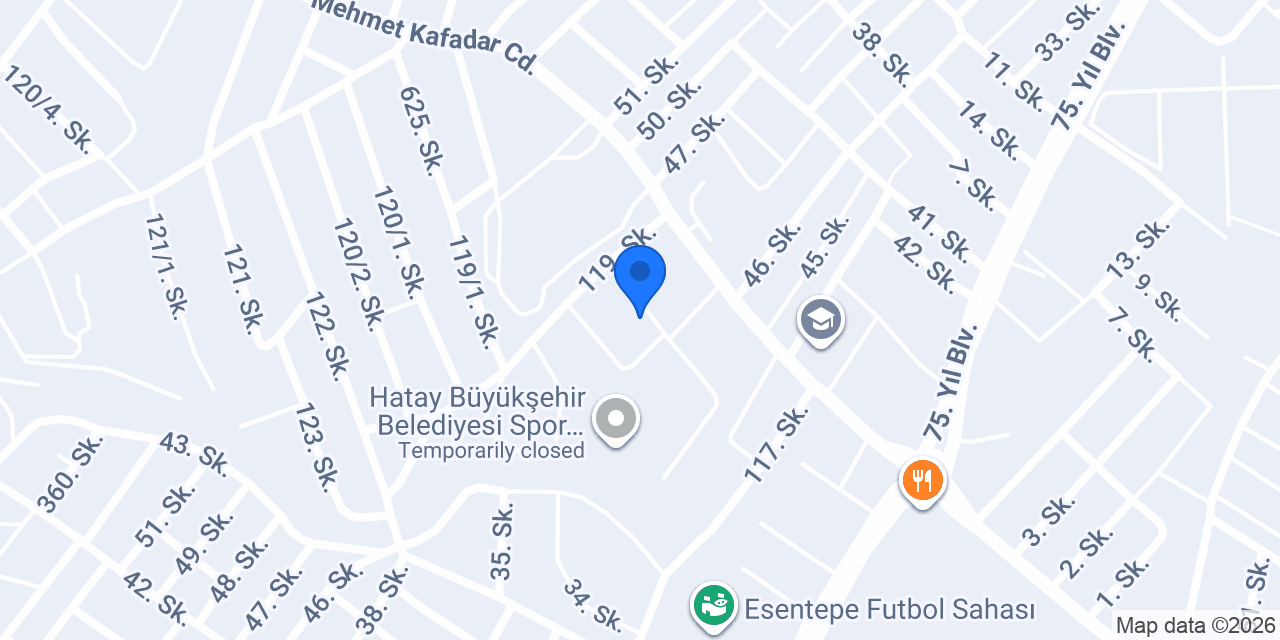 Özel Antakya Diyaliz Merkezi konumu