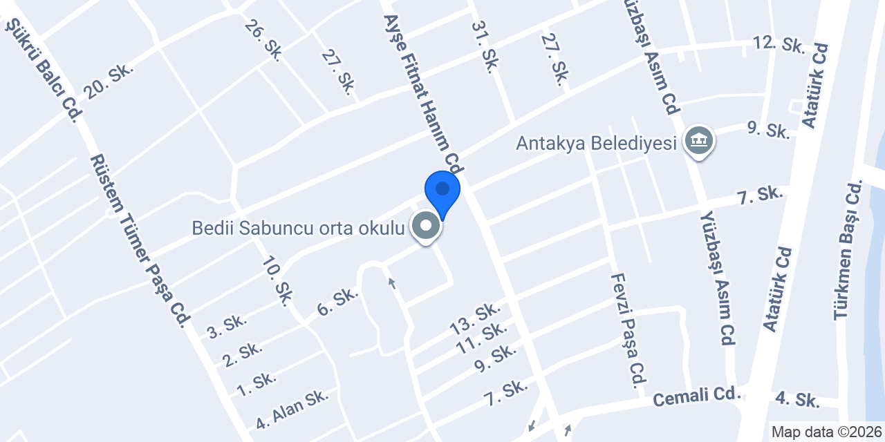 Abdi İpekçi Ortaokulu konumu