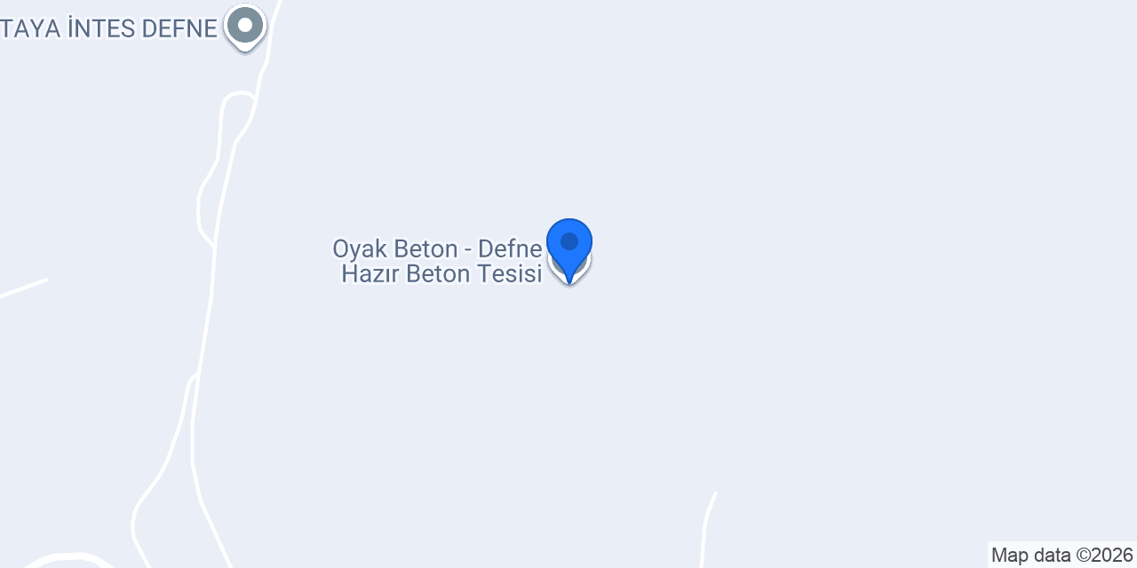 Oyak Beton - Defne Hazır Beton Tesisi konumu