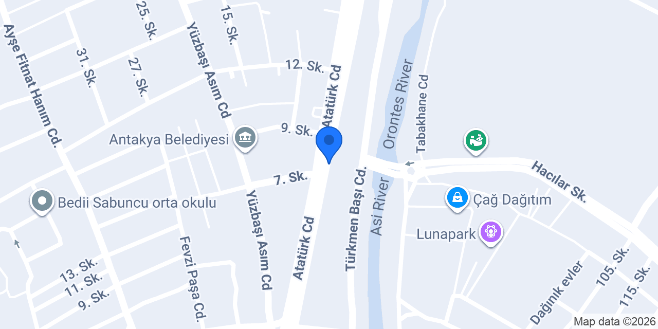 Hatay Net Profesyonel Yönetim konumu