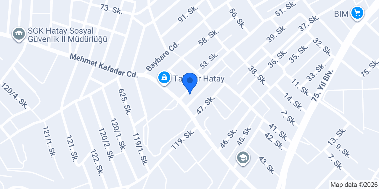 Cansuyu Derneği Hatay Temsilciliği konumu