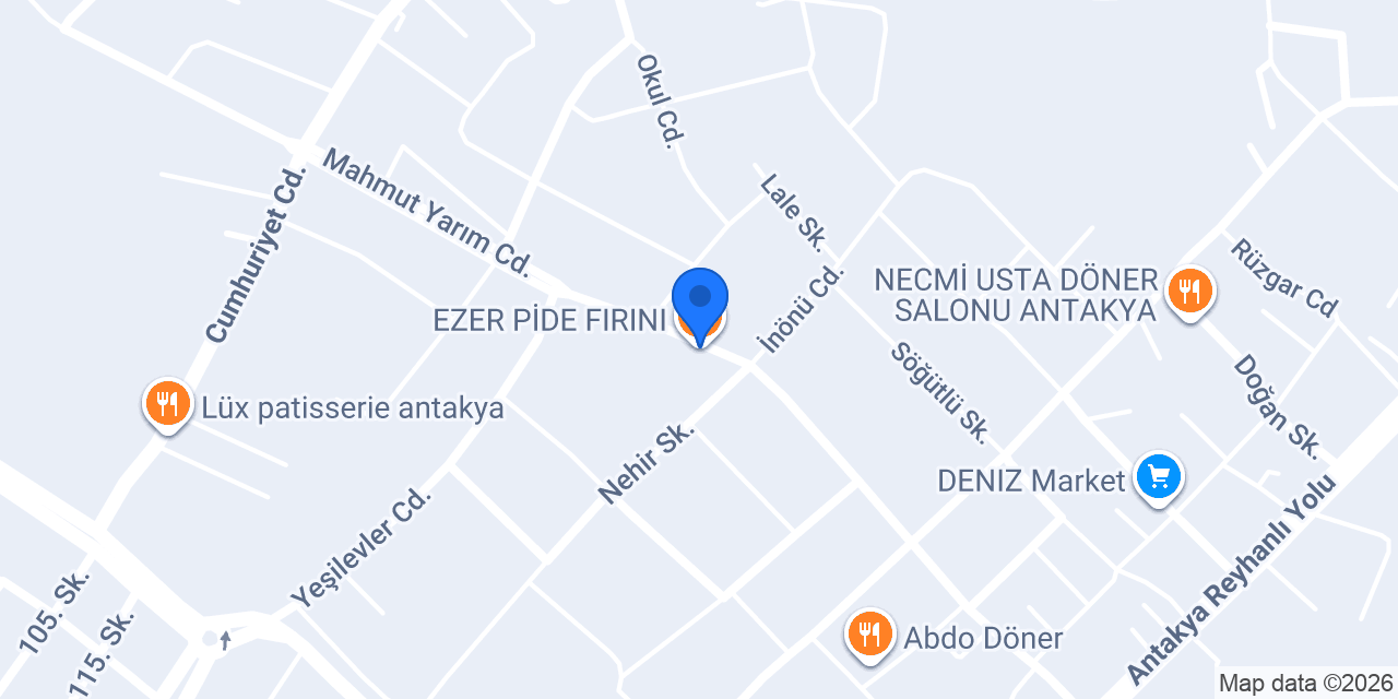 EZER PİDE FIRINI konumu