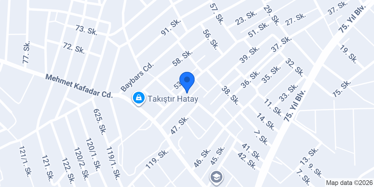GSB ANTAKYA GENÇLİK MERKEZİ konumu