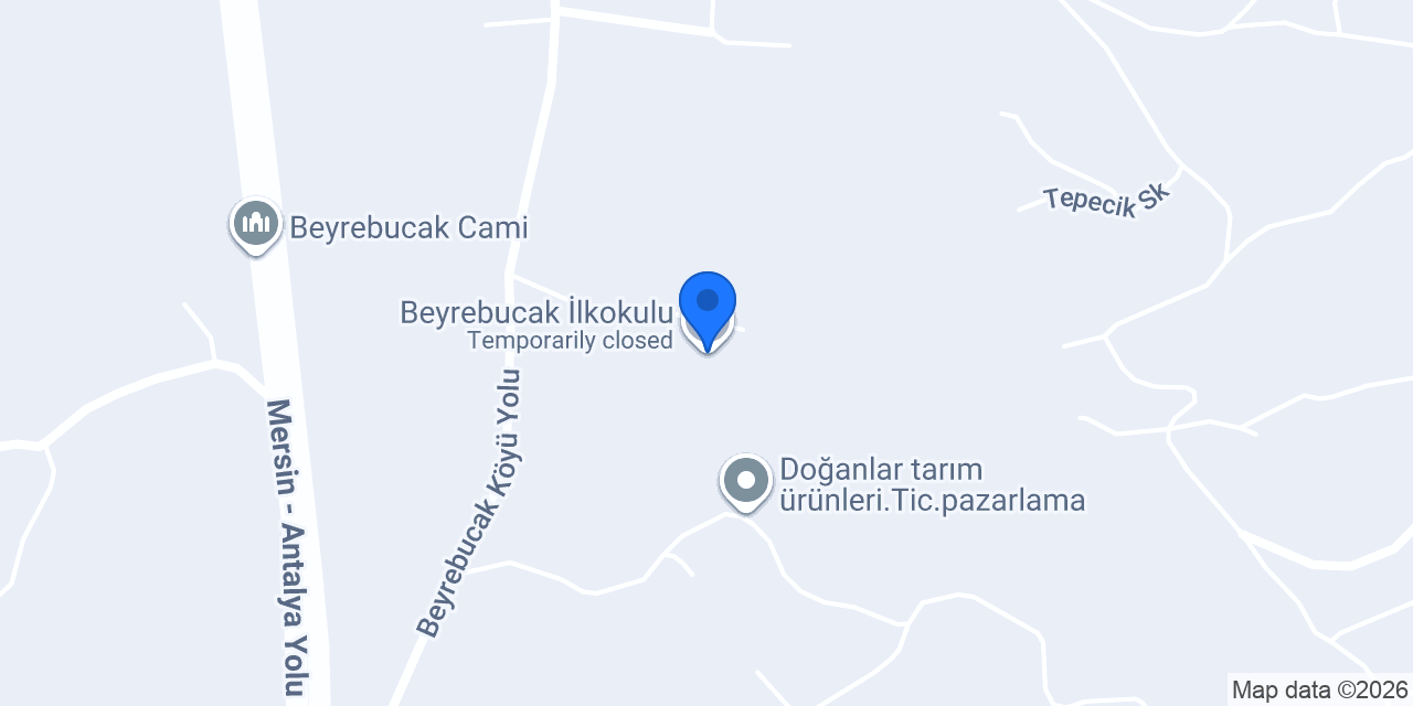 Beyrebucak İlkokulu konumu