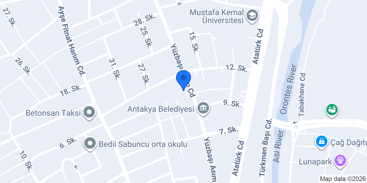 HATAY İL TARIM VE ORMAN MÜDÜRLÜĞÜ konumu