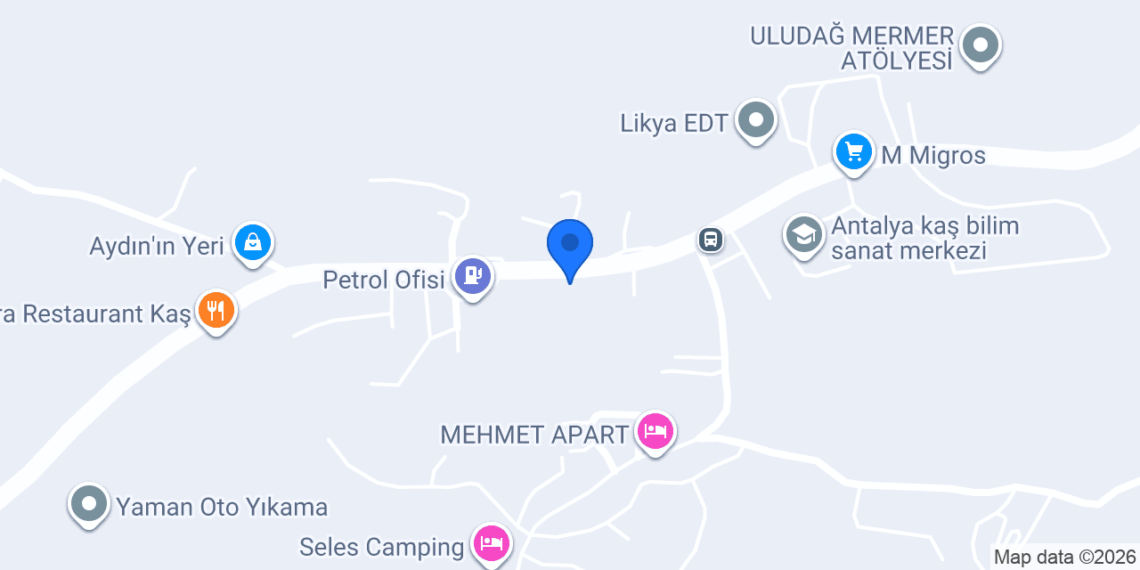Kaş köy kasabı ağullu konumu